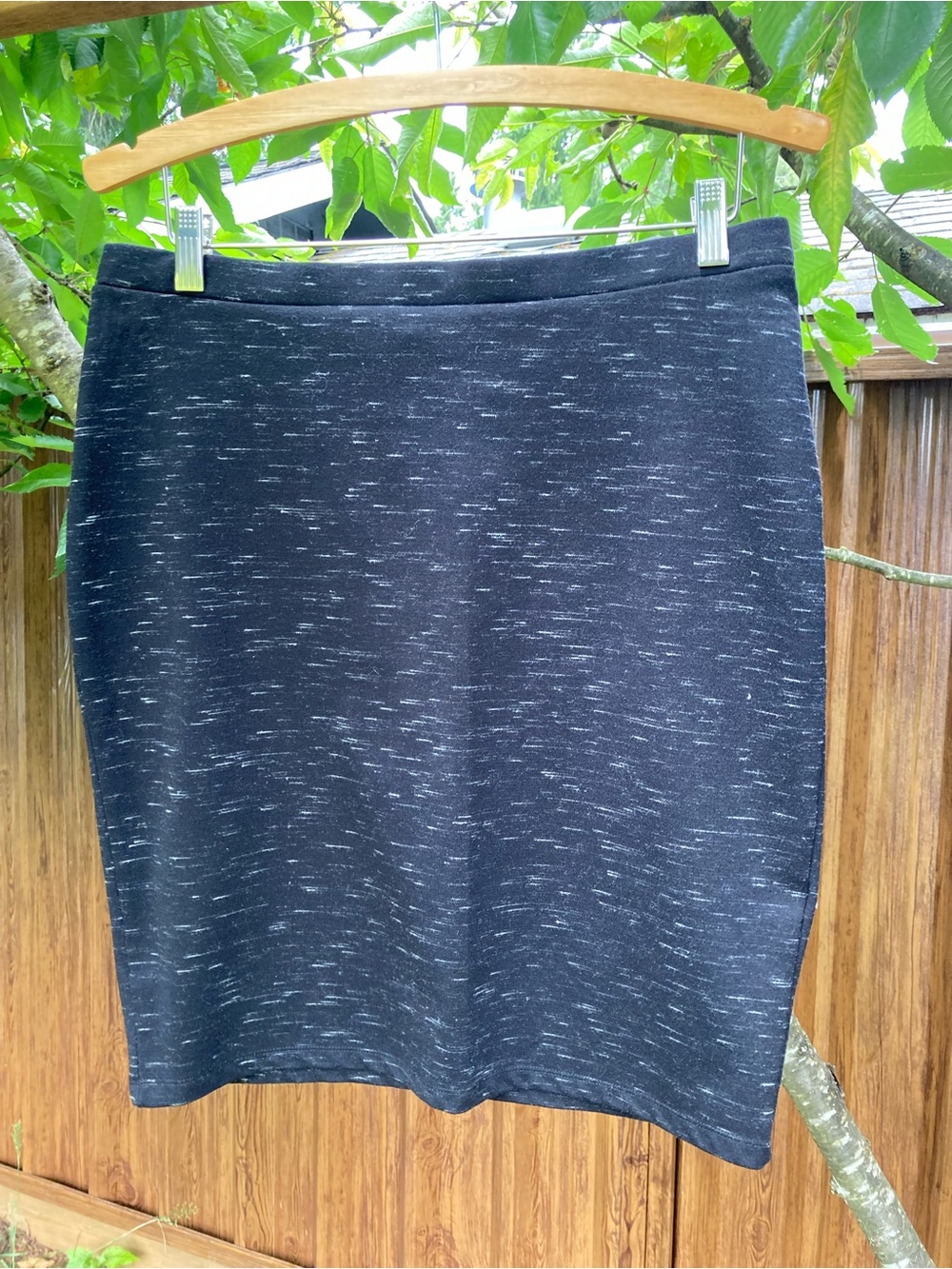 Point Zero Black Heather Pencil Skirt